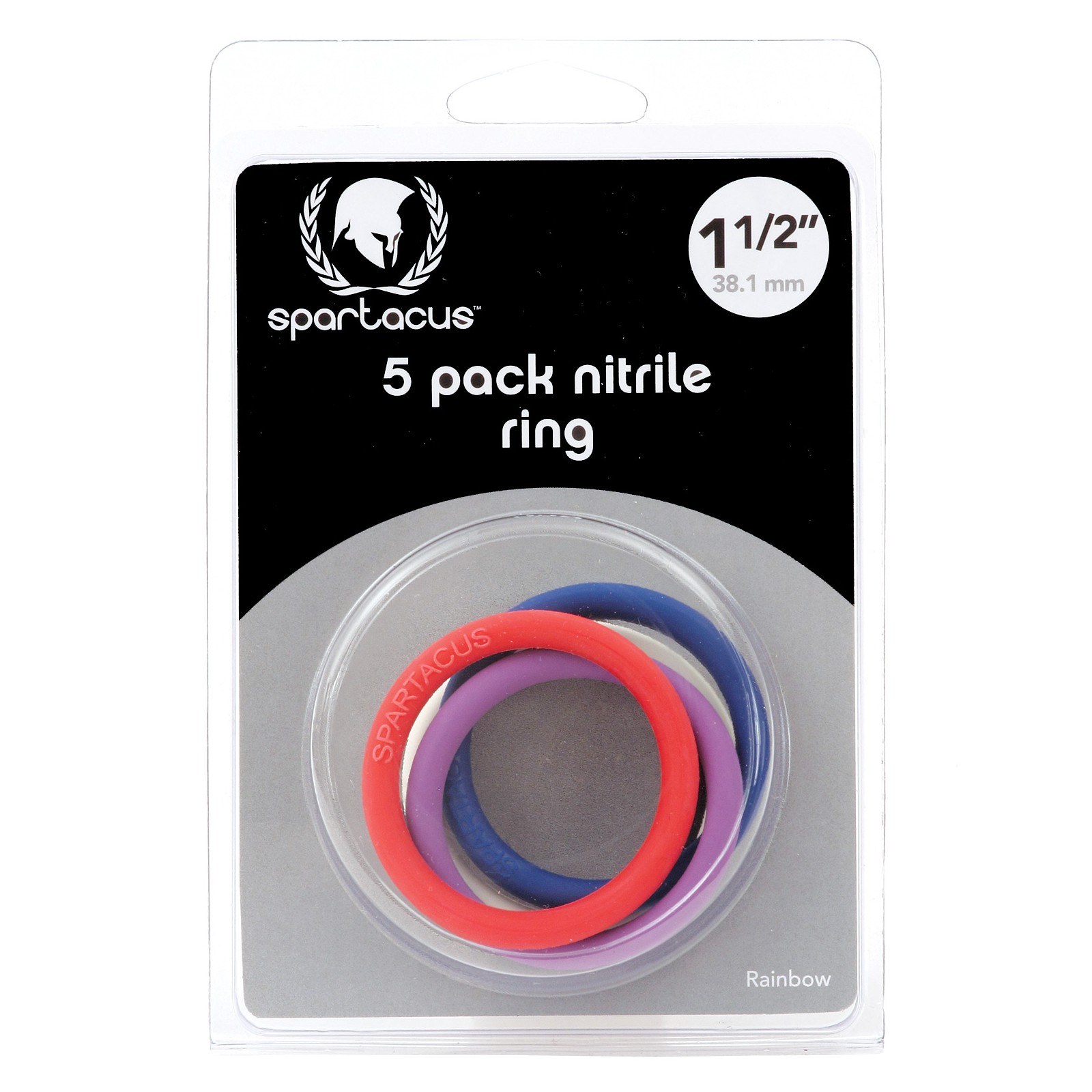 Spartacus Nitrile Cock Ring Set - 5 Pack