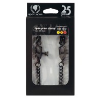 Spartacus Adjustable Nipple Clamps with Black Chain