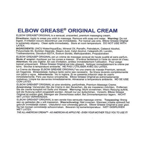 Elbow Grease Original Cream 9 oz Jar