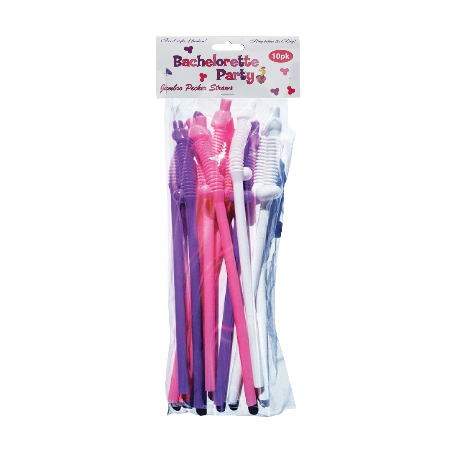 Bachelorette Party Flexy Super Straw Pack