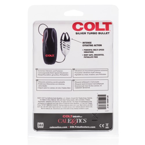 COLT Turbo Bullet Silver Versatile Vibrating Stimulator