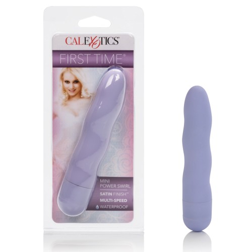 First Time Mini Power Swirl Vibrator Purple