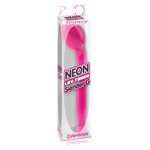 Vibrador Neon Slender G Rosa para Estimulación del Punto G