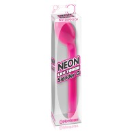 Vibrador Neon Slender G Rosa para Estimulación del Punto G