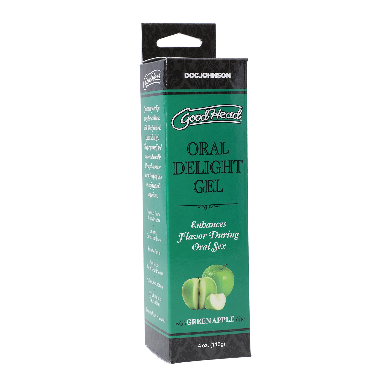 Gel Oral GoodHead Manzana Verde 4oz para Placer Sensacional