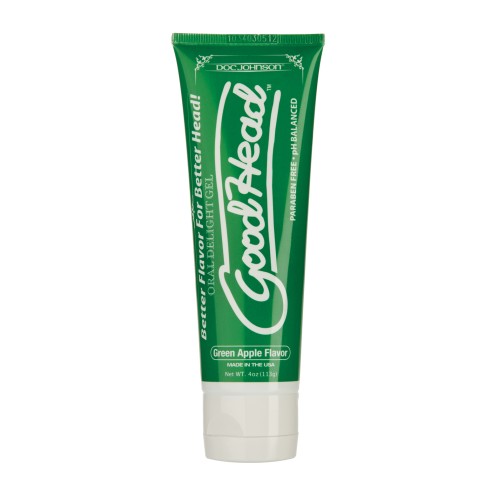 Gel Oral GoodHead Manzana Verde 4oz para Placer Sensacional