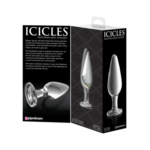 Elegant Hand Blown Glass Massager Icicles No. 26