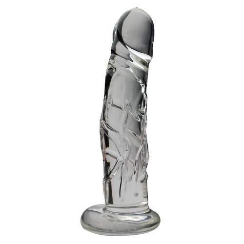 Spartacus Blown Realistic Glass Dildo Clear