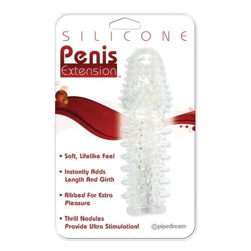 Ribbed Silicone Penis Extension