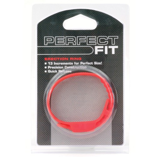 Perfect Fit Speed Shift Adjustable Cock Ring in Red