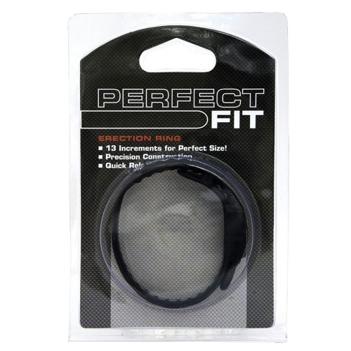 Perfect Fit Speed Shift Adjustable Cock Ring - Black