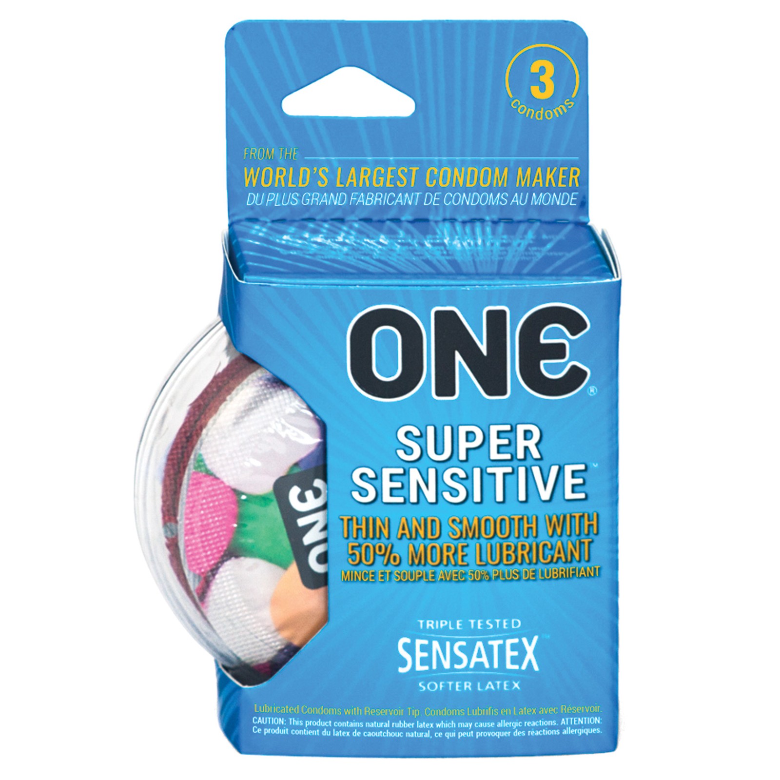 Preservativos ONE Super Sensitive - Caja de 3