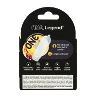 Condones One The Legend XL Caja de 3