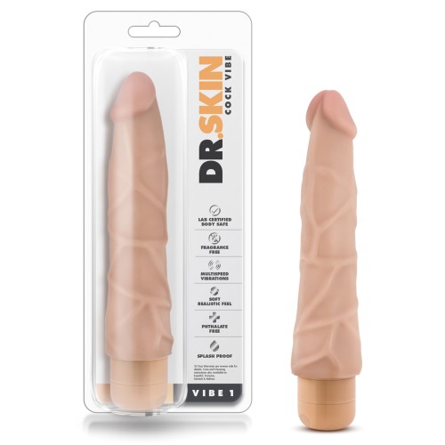 Vibrador Blush Dr. Skin Vibe #1 9 Pulgadas Beige