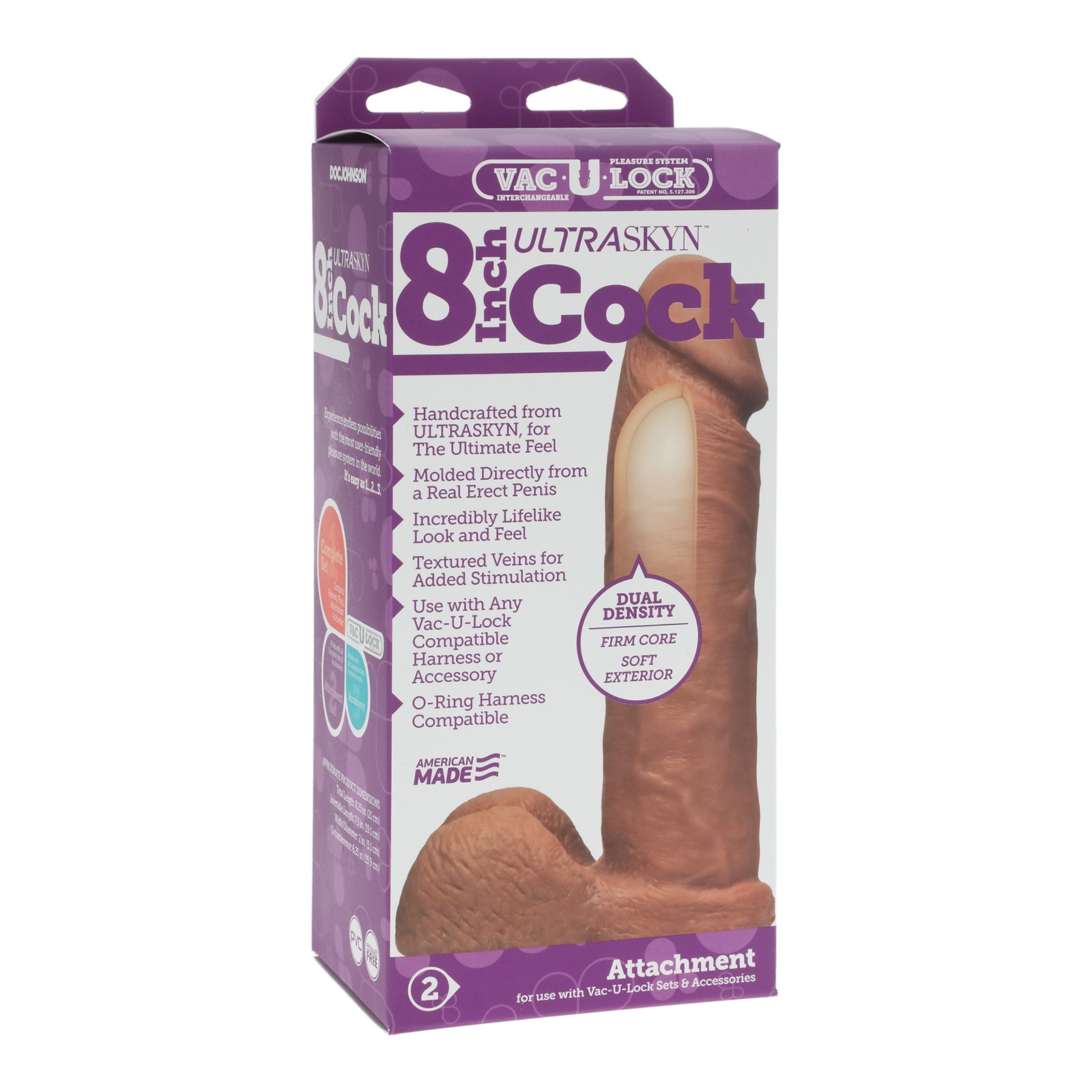 Accesorio de Pene Ultraskyn 8" Vac-U-Lock