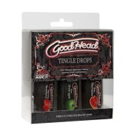 Kit de Gotas GoodHead Tingle - Diversión Oral Saborizada