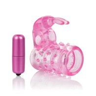 Stretchy Vibrating Bunny Enhancer for Couples