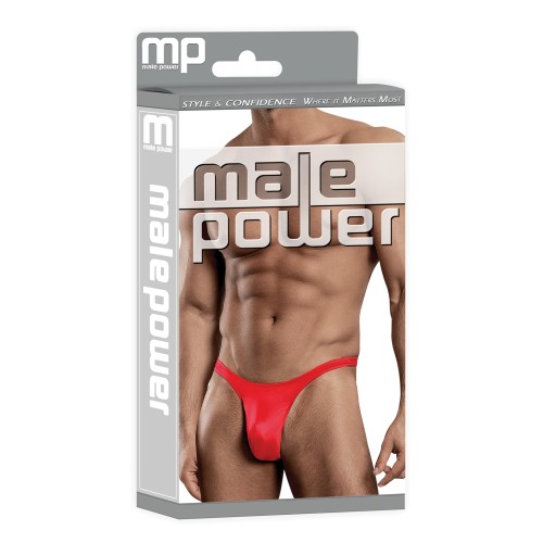 Male Power Red Satin Bong Thong