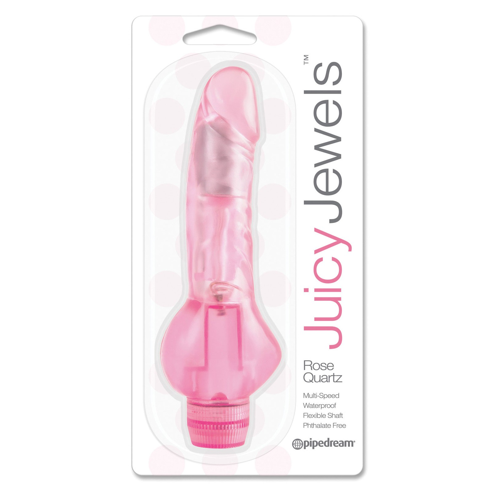 Vibrador de Cuarzo Rosa Juicy Jewels Rosa