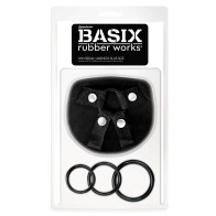 Basix Rubber Works Arnés Universal Talla Grande - Negro