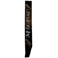 Bachelorette Bride To Be Sash Black