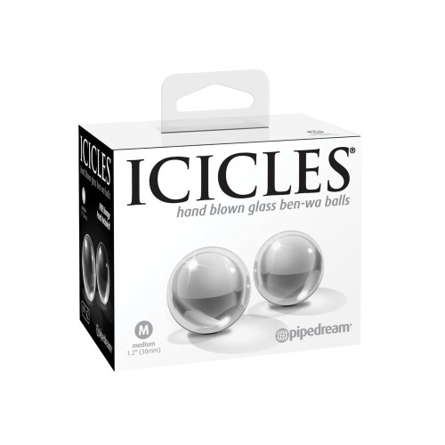 Bolitas Ben Wa de Vidrio Soplado a Mano Icicles No. 42