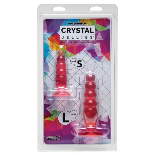 Crystal Jellies Anal Delight Trainer Kit in Pink