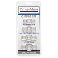 Titanmen Tools Cock Ring Set Clear