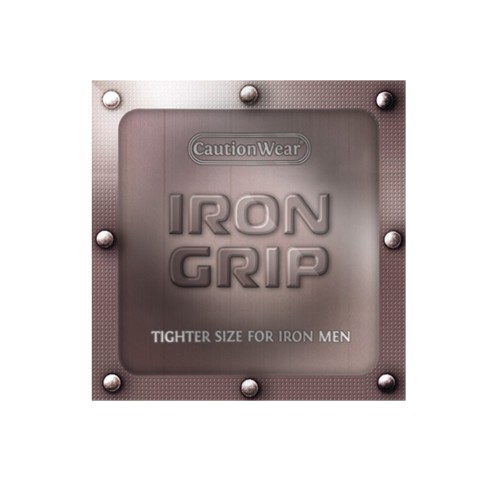 Condones Caution Wear Iron Grip Snug Fit