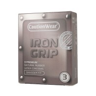 Caution Wear Iron Grip Snug Fit Condoms