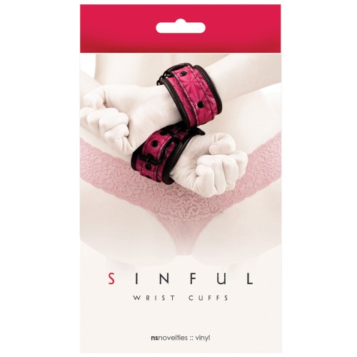 Sinful Pink Wrist Cuffs - Playful Restraints