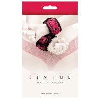 Sinful Pink Wrist Cuffs - Playful Restraints