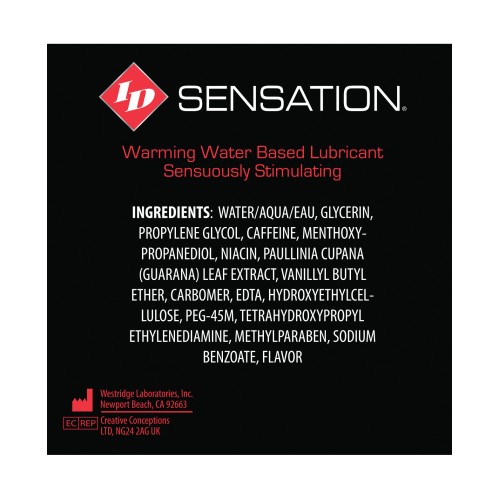 ID Sensation Warming Lubricant 4.4 oz