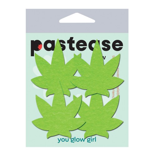 Pastease Glow in the Dark Leaf Nipple Pasties