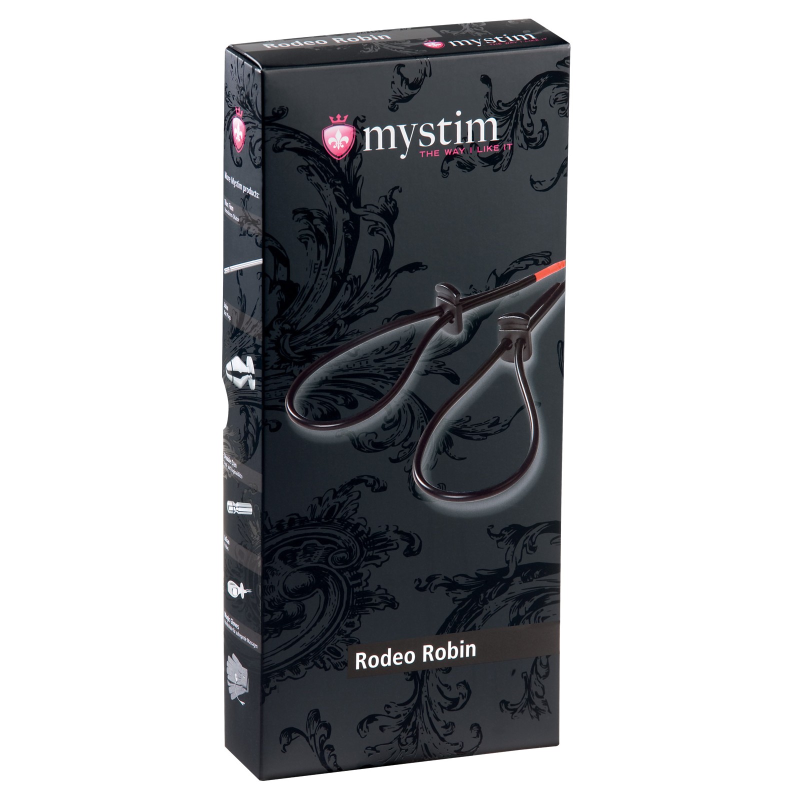 Mystim Rodeo Robin Penis Testicle Strap Set Black