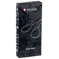 Mystim Rodeo Robin Penis Testicle Strap Set Black