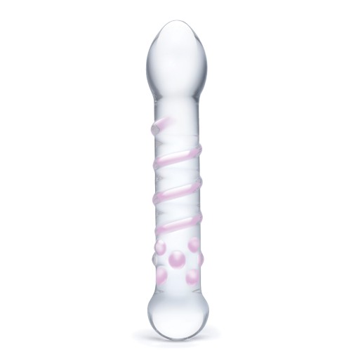 Dildo de Vidrio Spiral Staircase con Punta Completa