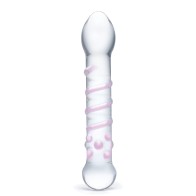 Dildo de Vidrio Spiral Staircase con Punta Completa