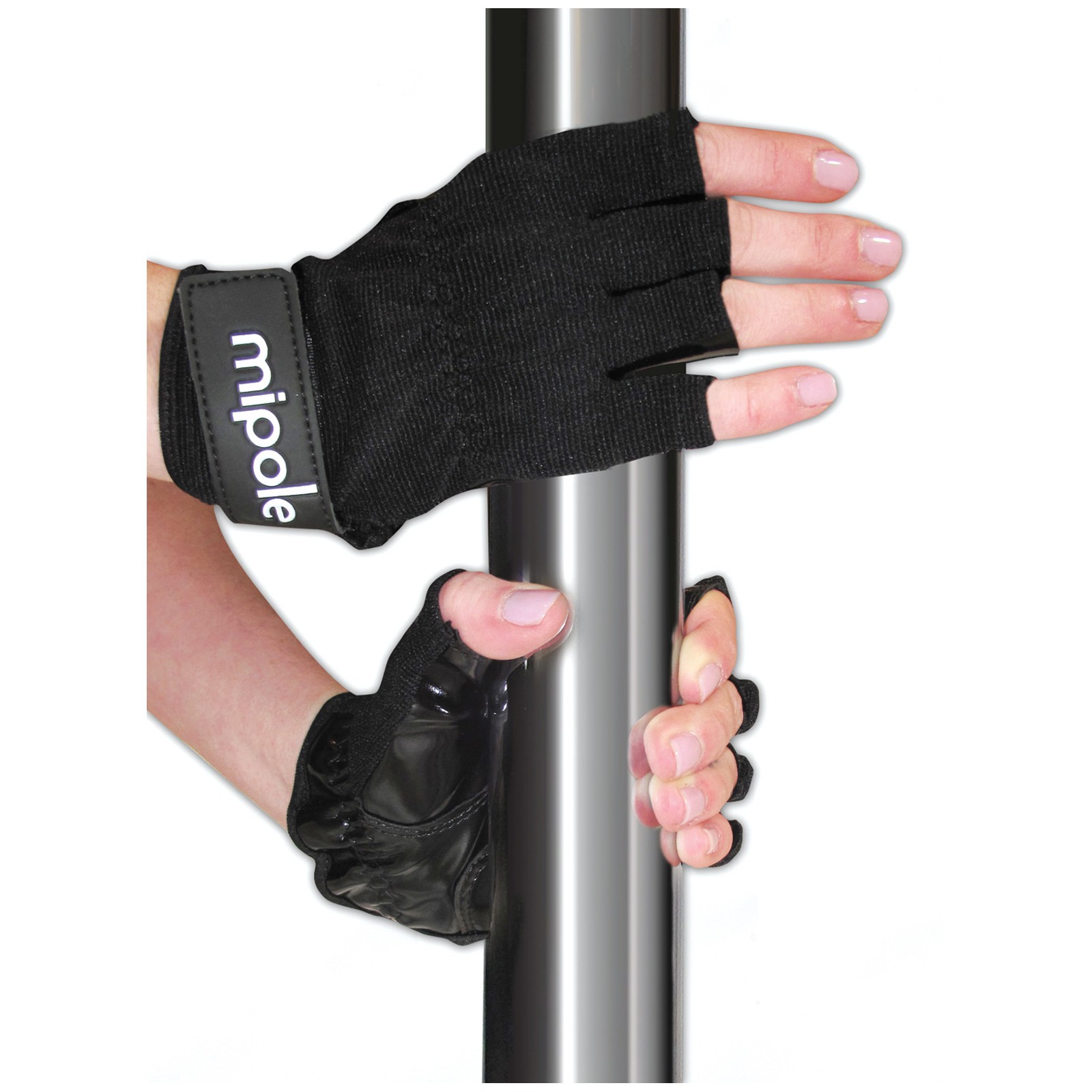 MiPole Dance Pole Gloves Medium Black