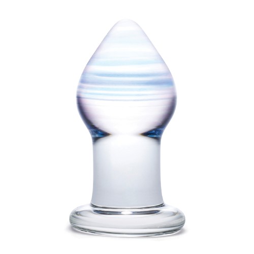 Amethyst Rain Glass Butt Plug