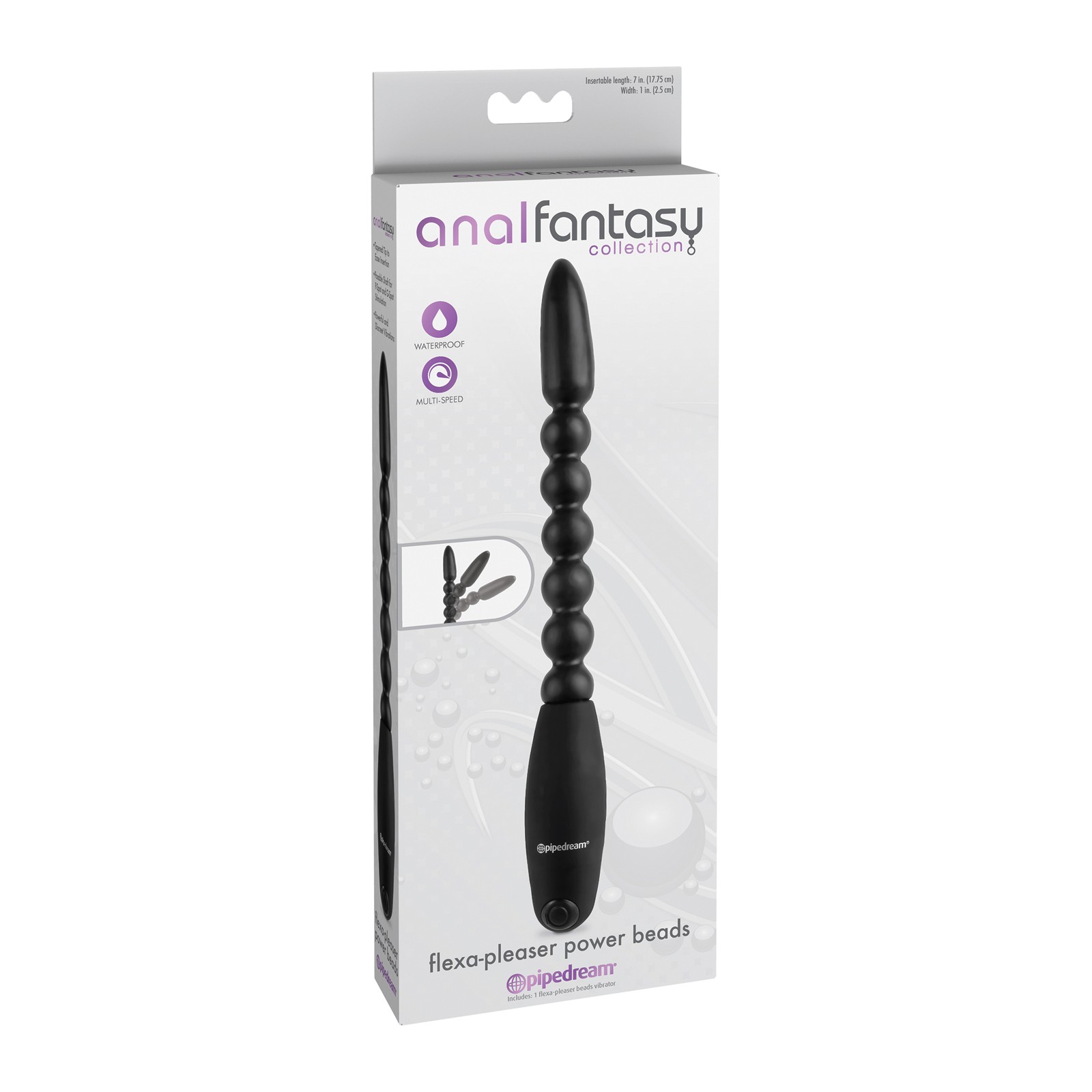 Colección Fantasía Anal Flexa Pleaser Power Beads - Negro