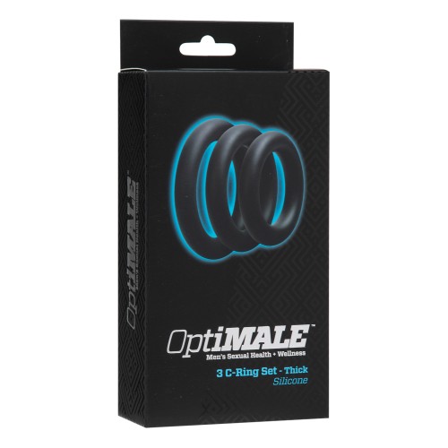 Kit de Anillos OptiMale C Grosor - Negro