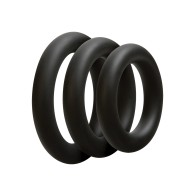 Kit de Anillos OptiMale C Grosor - Negro