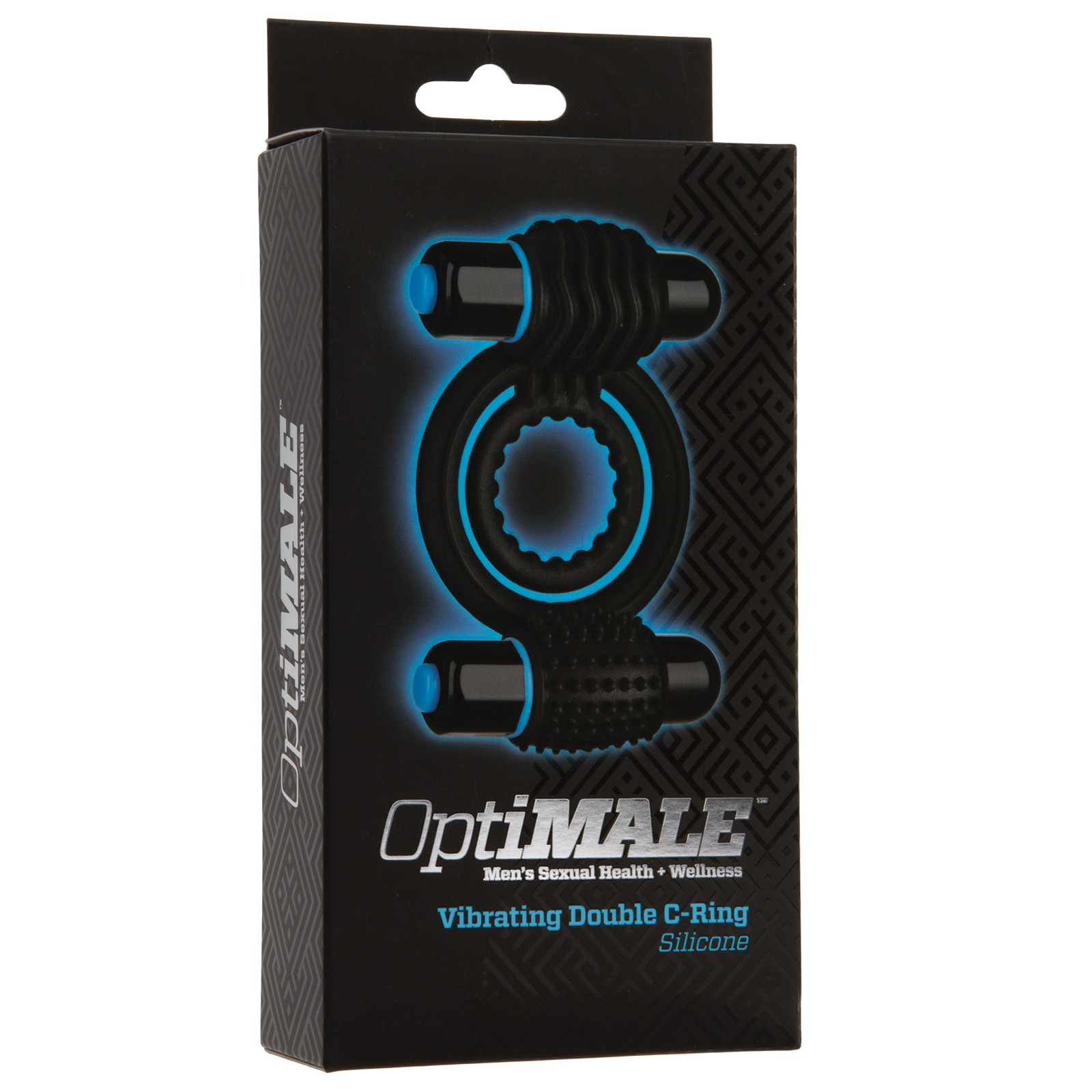 OptiMale Vibrating Double C Ring Black