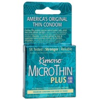 Kimono Micro Thin Aqua Lube Condom - Box of 3