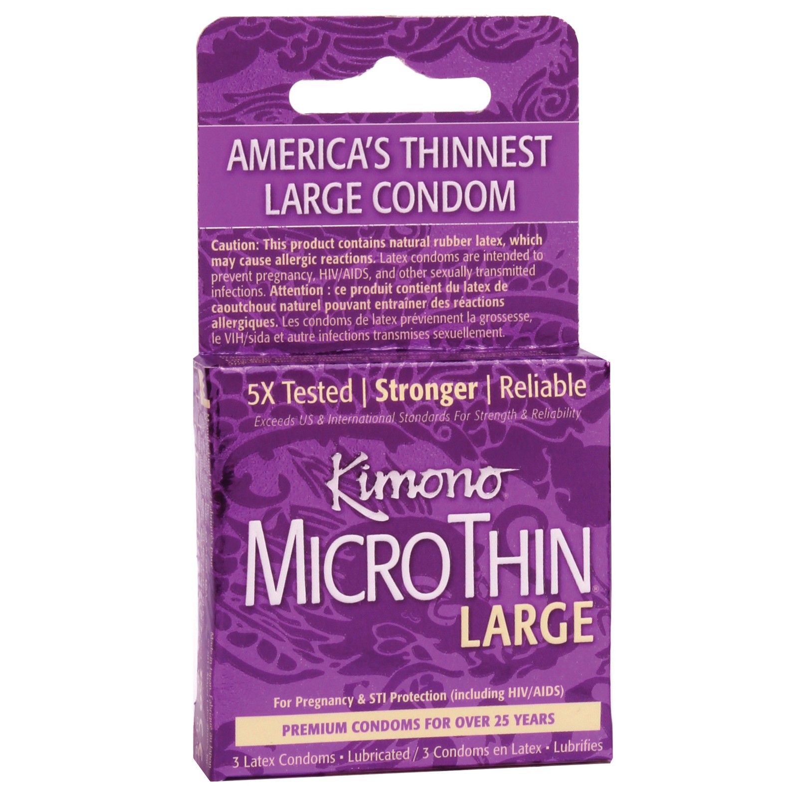 Kimono Micro Thin Large Condom - Box of 3