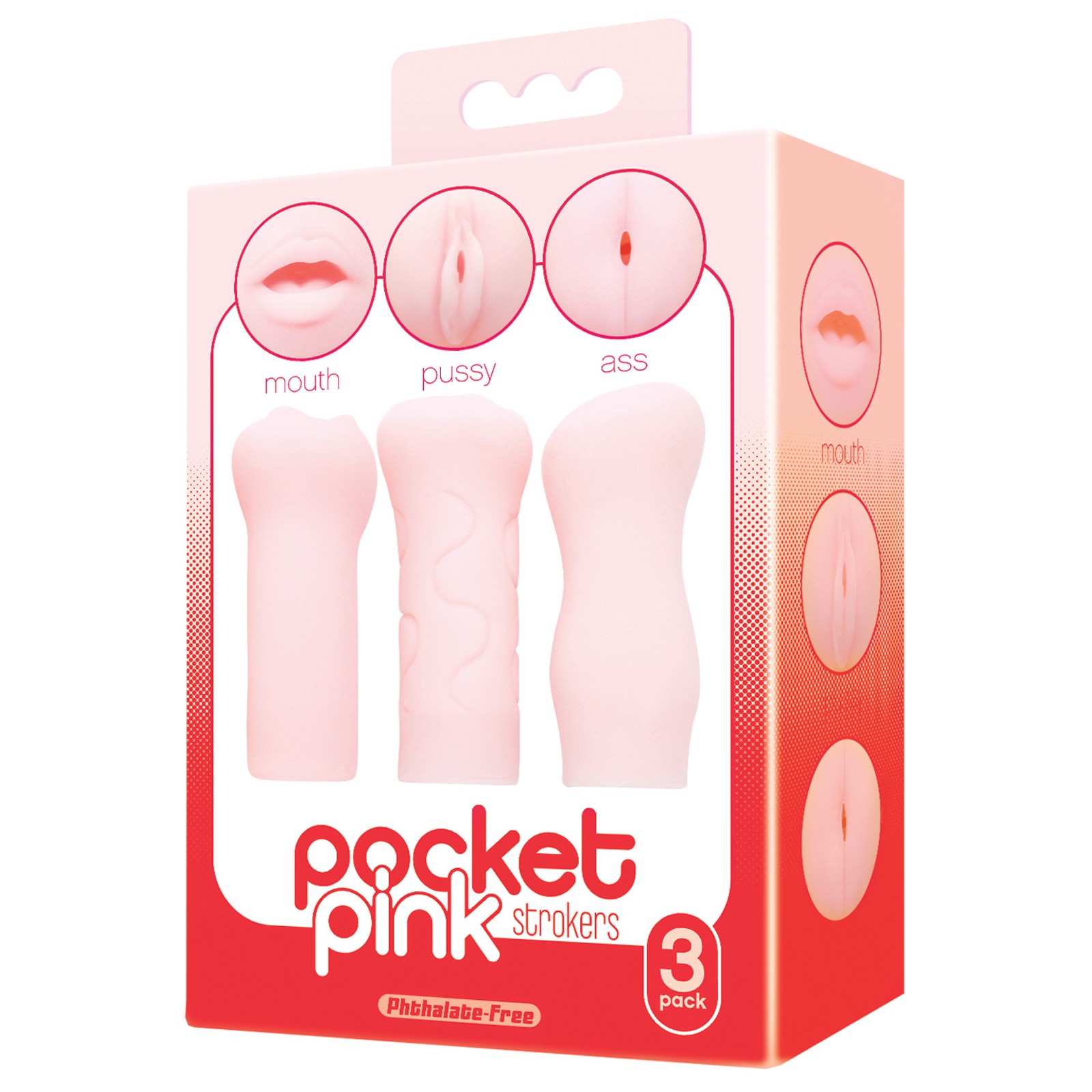 Pocket Pink Strokers 3 Pack