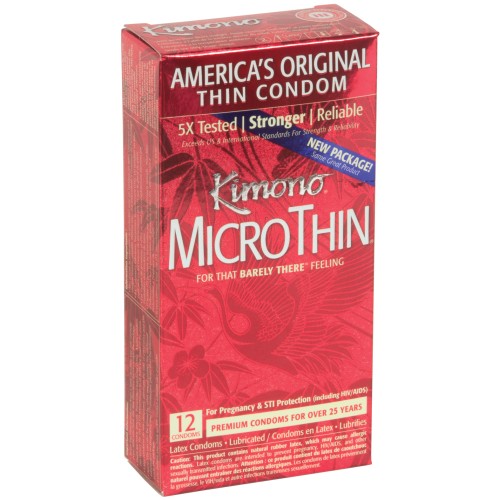 Caja de Condones Micro Thin Kimono - Calidad Premium