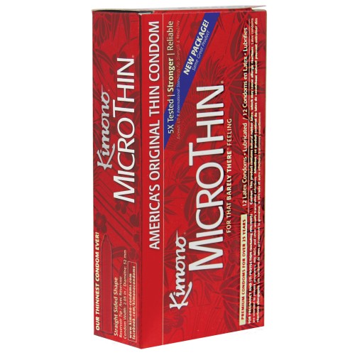 Caja de Condones Micro Thin Kimono - Calidad Premium