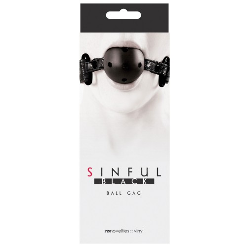 Gag de Bola Sinful Negro